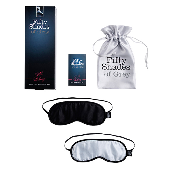 Fifty Shades of Grey No Peeking Soft Twin Blindfold Set